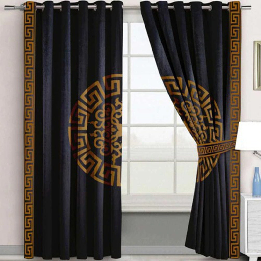Single pc of Luxury Velvet Curtain – Janzah Collection
