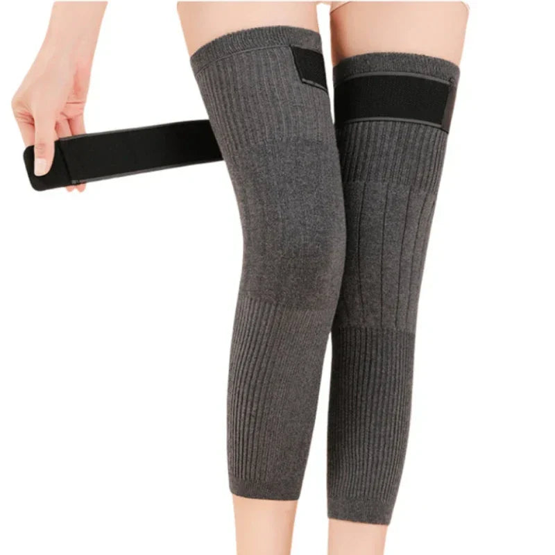 2 Pcs Winter Leg Knee Warmer With Strap